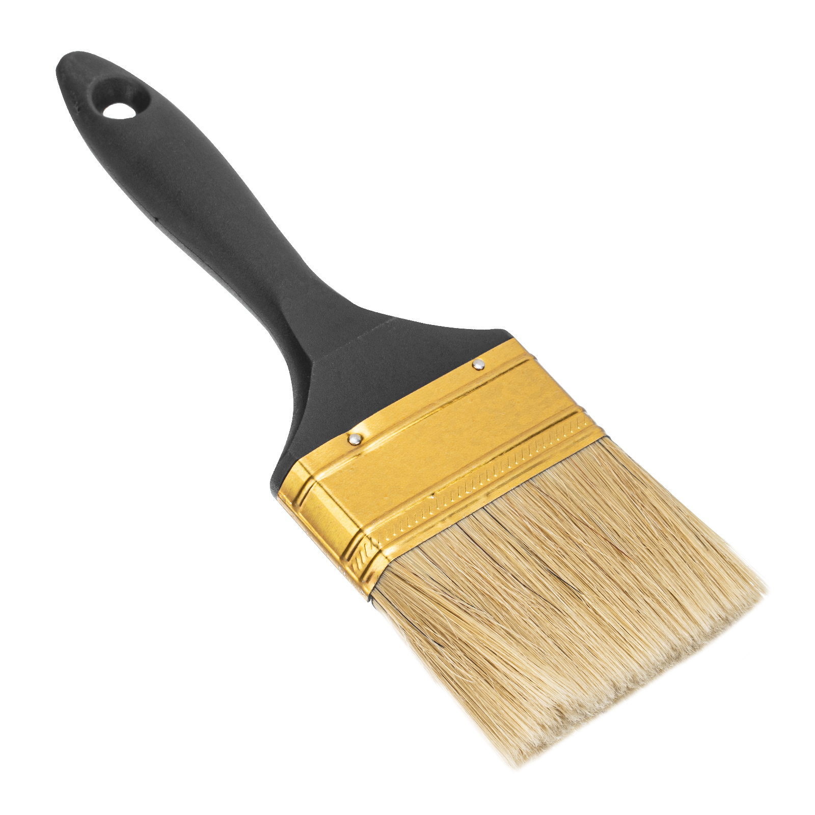 Кисть плоская "Профи" 3", натуральная щетина, пластмассовая ручка MTX (83164)