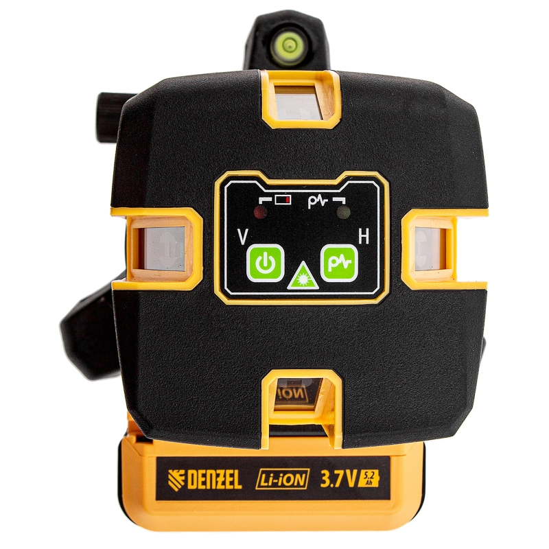 Лазерный уровень LX 06 Green, 30 м, 520 нм, аккумулятор Li 5200 mAh, резьба 5/8" Denzel (35072)