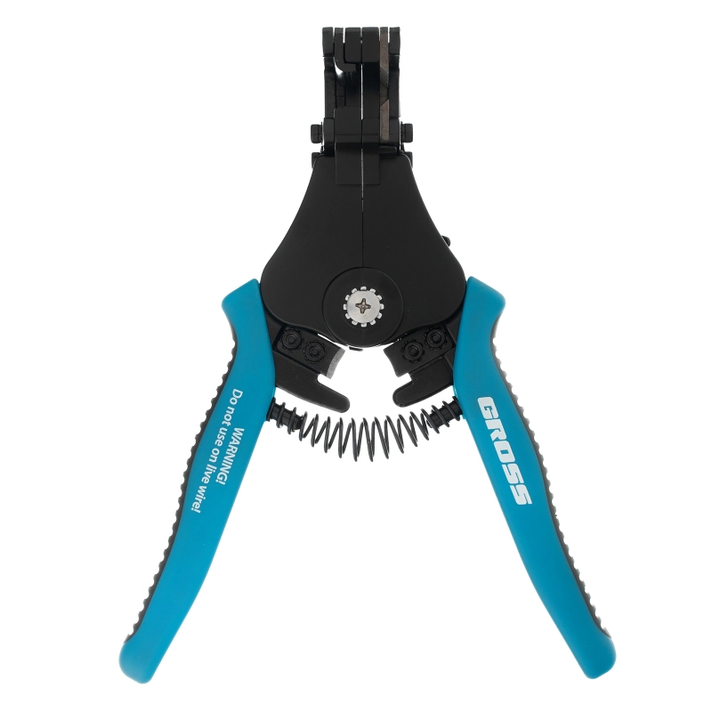 Щипцы для зачистки электропроводов 0.5, 1.0, 1.5, 2.5, 4.0, 8.0 мм/кв (8-22AWG) лезвие SK5 Gross (17721)