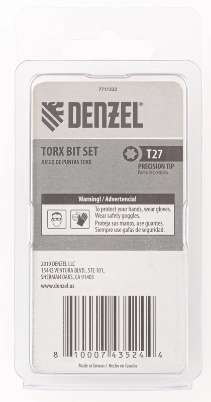 Бита T27x50, 5 шт. Denzel (7711322)