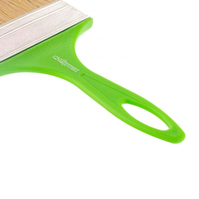 Кисть флейцевая "Евро", 100 x 8, натуральная щетина, пластиковая ручка Сибртех (83304)