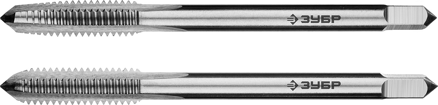 ЗУБР М6 x 1.0 мм, сталь Р6М5, комплект машинно-ручных метчиков, Профессионал (4-28007-06-1.0-H2)