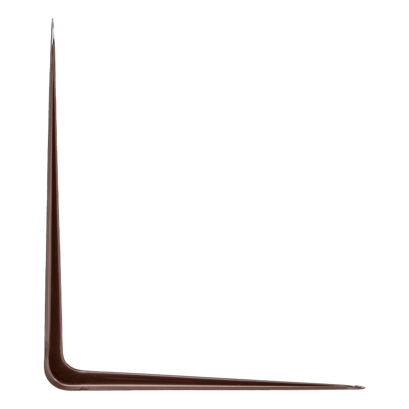 Кронштейн угловой с ребром, 400 х 450 мм, коричневый Сибртех (94030)