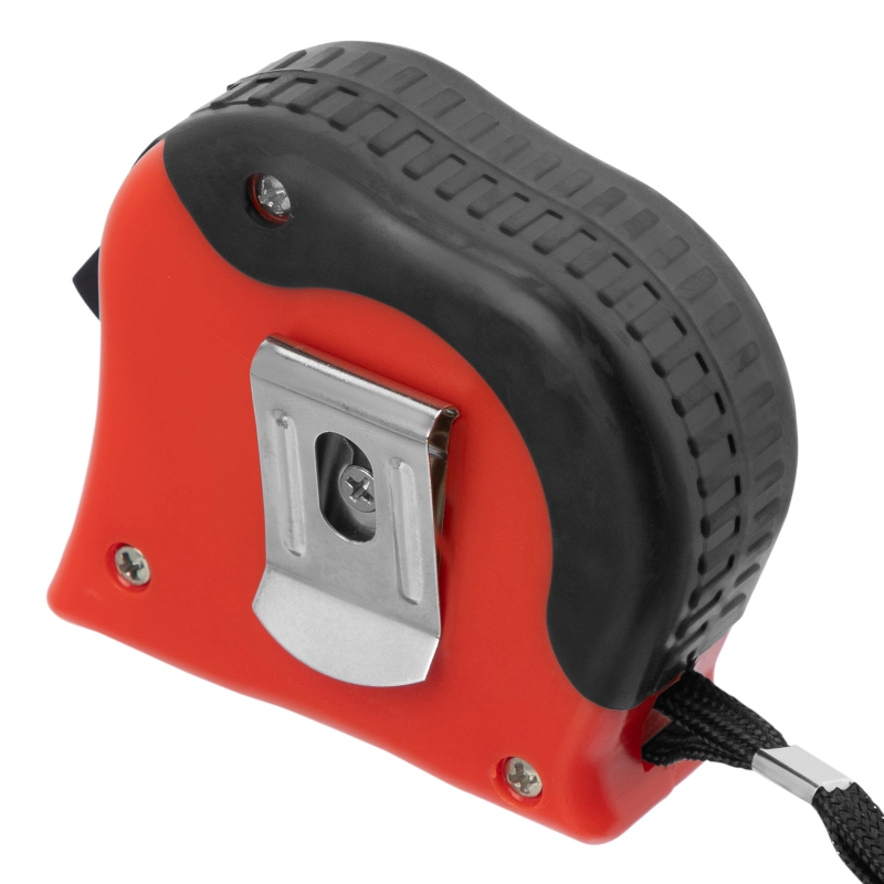 Рулетка Double fixation,5 м х 19 мм,обрезиненный корпус,двойная плавная фиксация Matrix (31056)