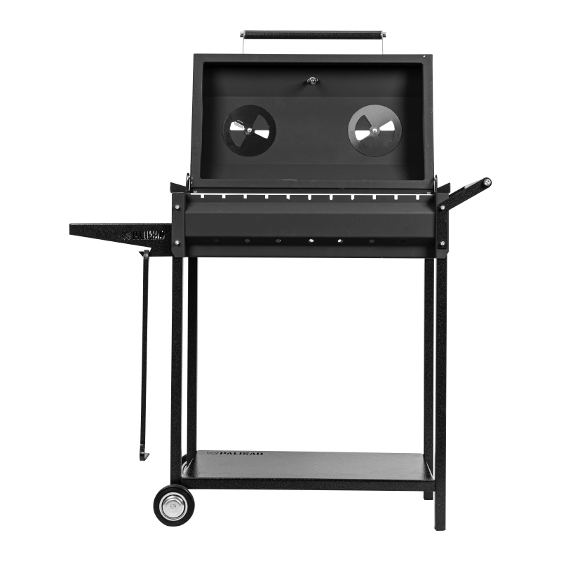 Мангал сварной на колесах, 662 х 390 х 152/805 мм, сталь 2 мм, кочерга в комплекте, Camping Palisad (69686)