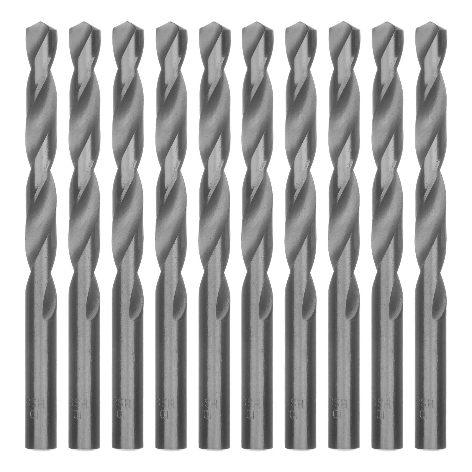 Сверло по металлу, 10 мм, полированное, HSS, 10 шт, цилиндрический хвостовик Matrix (71599)