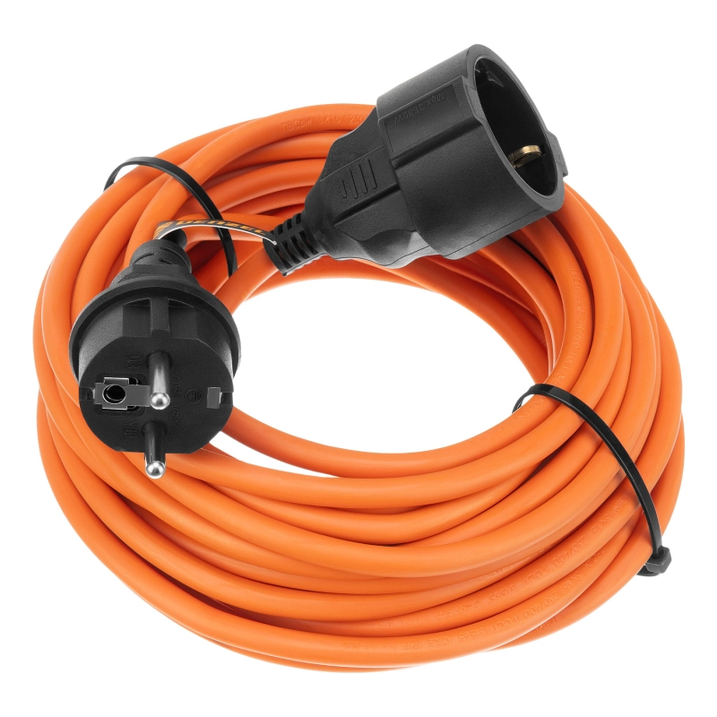 Удлинитель-шнур силовой Garden Series, б/з, ПВС, 10м, 1 розетка, 2 x 1 мм, Denzel (37401)