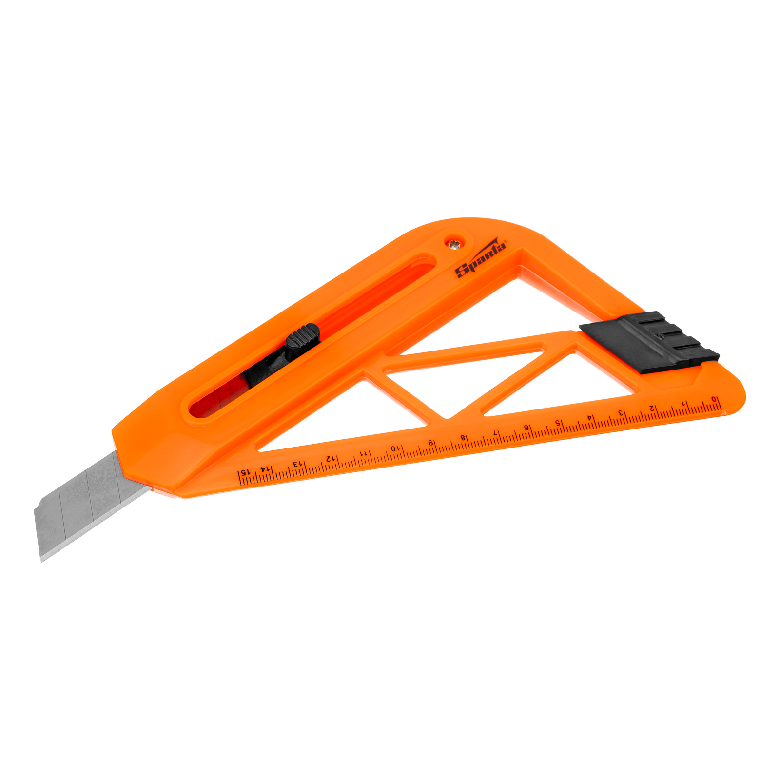 Нож, 18 мм, выдвижное лезвие, для резки обоев, линейка Sparta (789195)