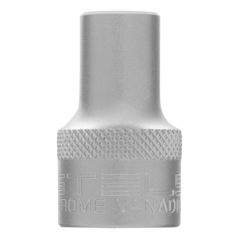 Головка торцевая, 9 мм, двенадцатигранная, CrV, под квадрат 1/2, хромированная Stels (13649)