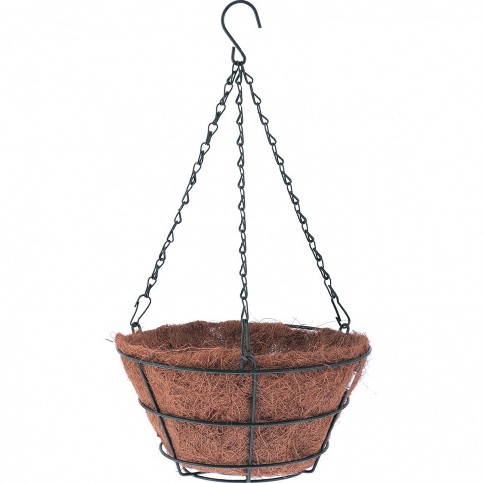 Кашпо подвесное Ротанг, полукруг D 30 см Palisad (69064)