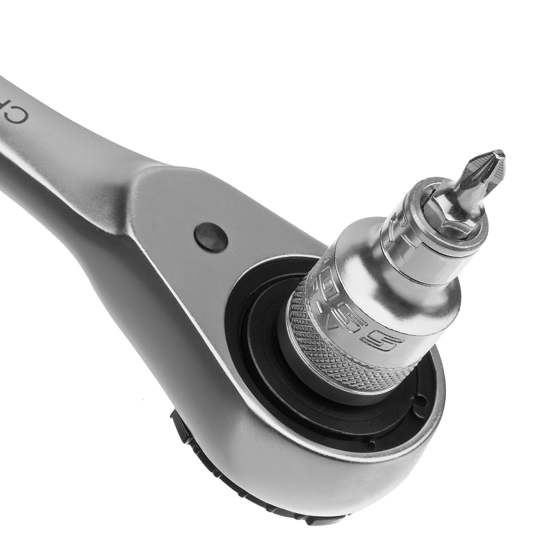 Набор торцевых головок, трещотка 120 зубьев, 1/2", 1/4", CrV, 41 предмет Gross (14143)