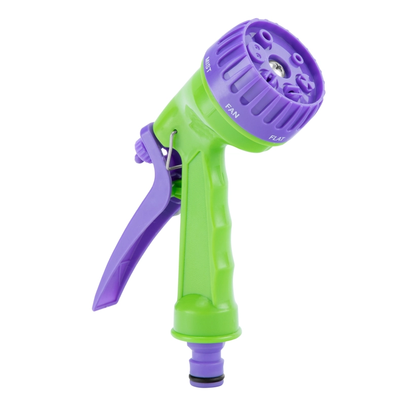 Шланг спиральный, 7.5 м х 10 мм, пластмассовая фурнитура, адаптер 1/2-3/4, разбрызгиватель Palisad (67412)