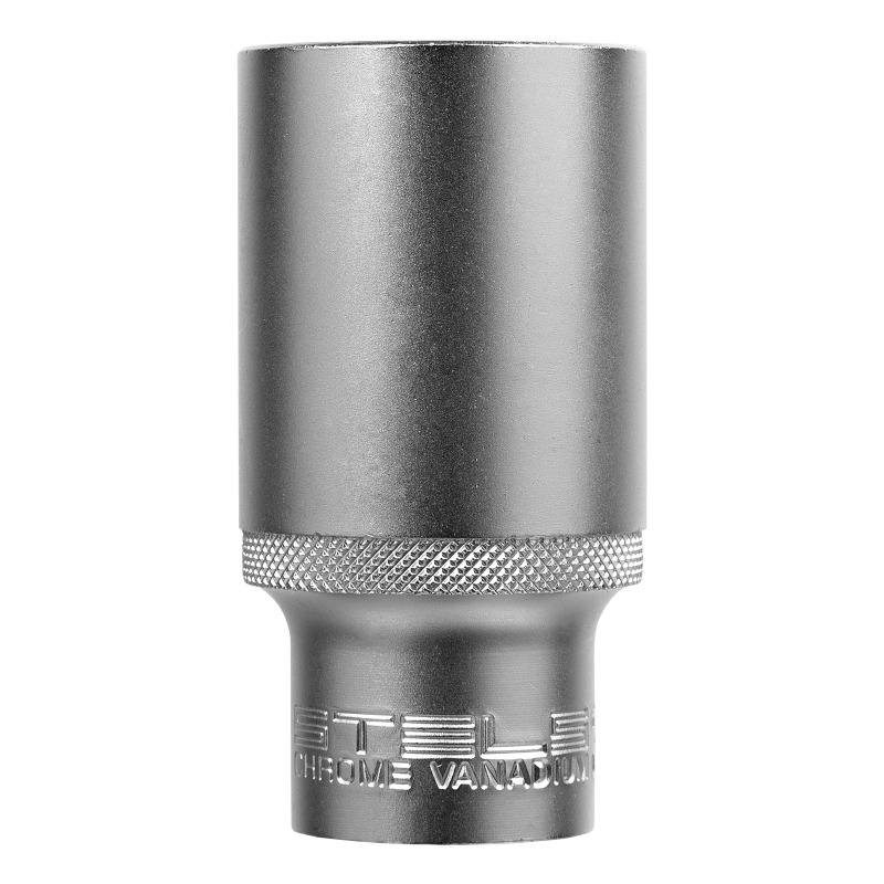 Головка торцевая удлиненная, 32 мм, шестигранная, CrV, под квадрат 1/2 Stels (13886)