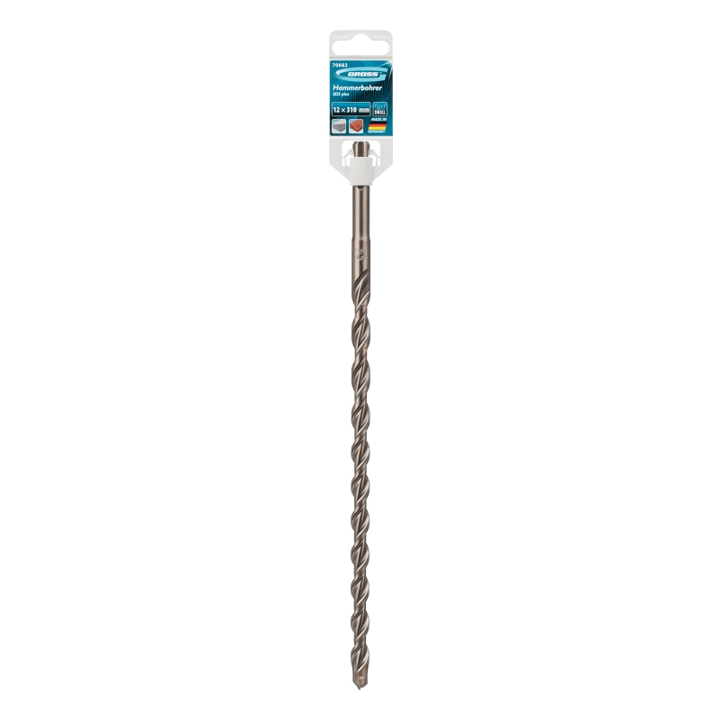 Бур по бетону Pro, 12 х 300 мм, SDS Plus Gross (70682)