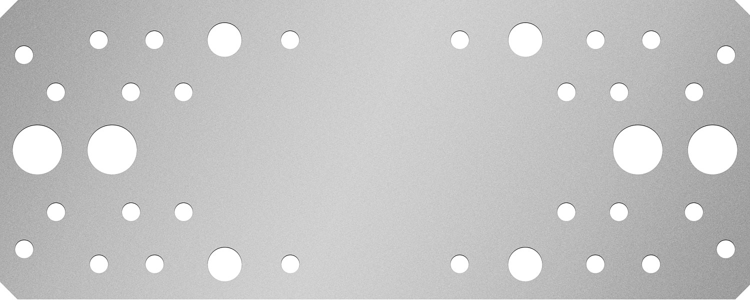 ЗУБР КП-2.5, 200 x 80 x 2.5 мм, цинк, крепежная пластина (31023-200)