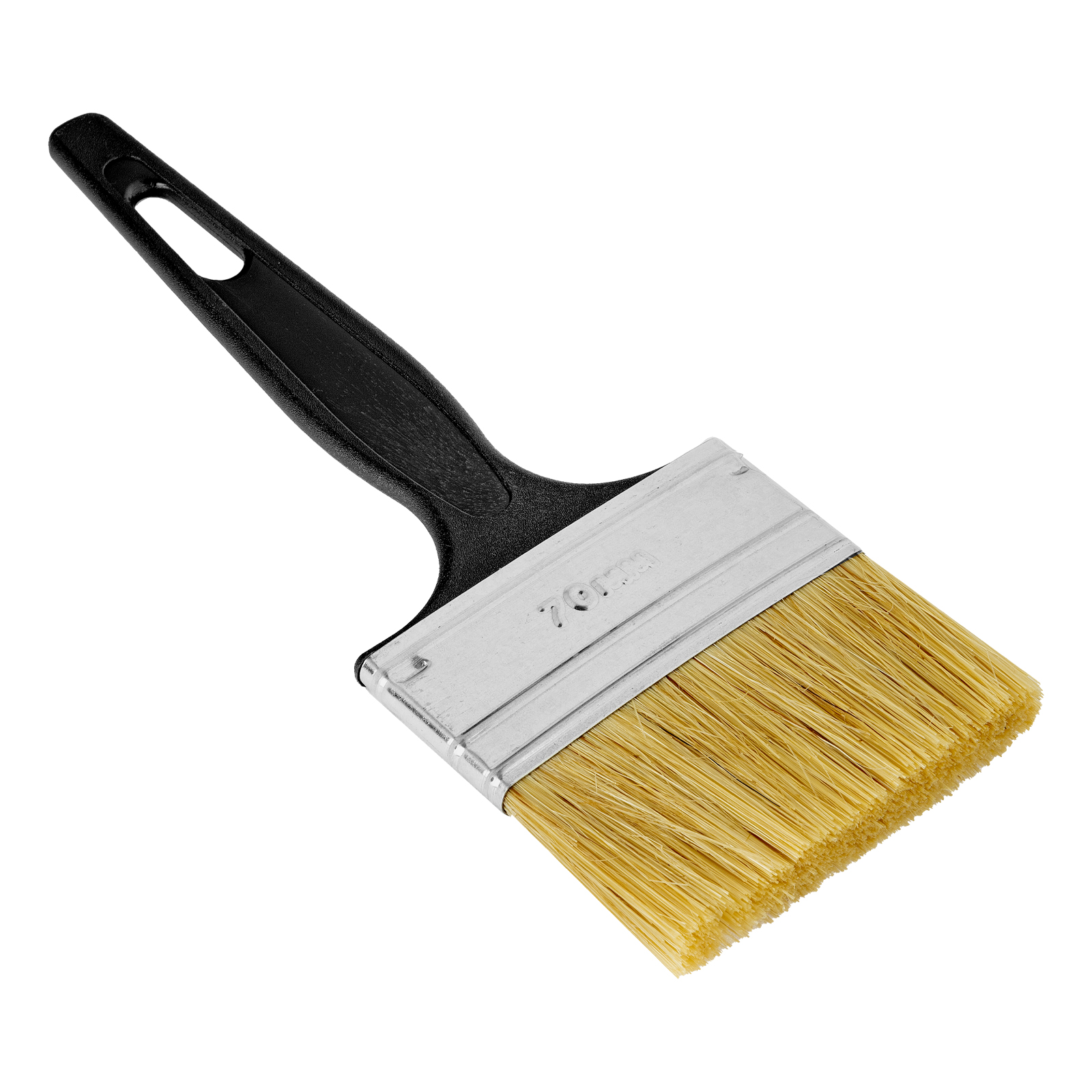 Кисть флейцевая "Стандарт", 70 х 6 мм, натуральная щетина, пластиковая ручка Сибртех (82506)