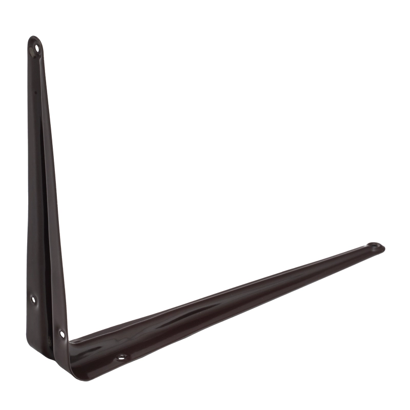 Кронштейн угловой с ребром, 200 х 250 мм, коричневый Сибртех (94026)