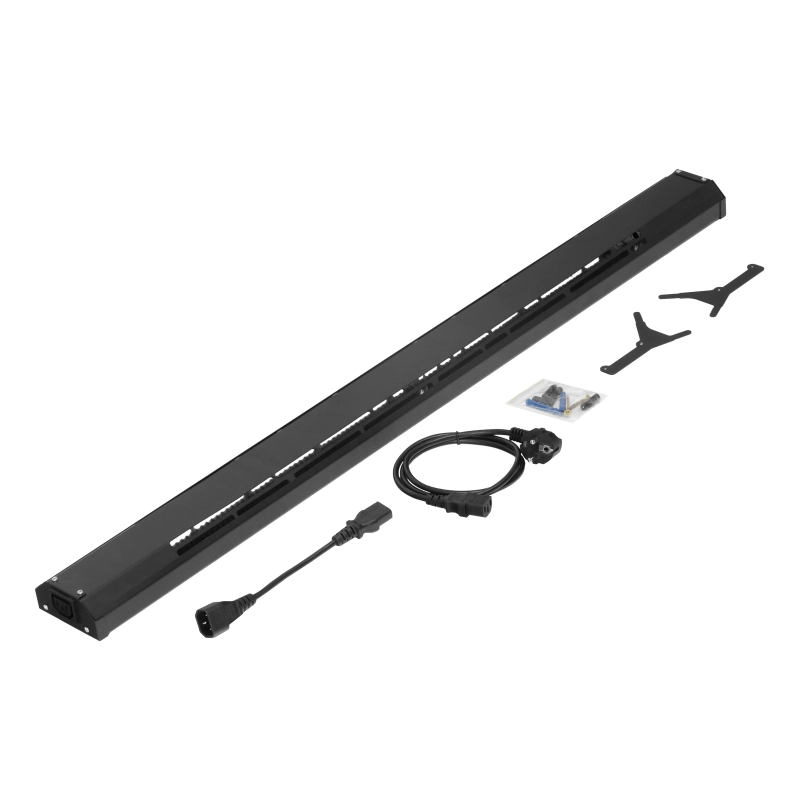 Конвектор электрический плинтусный ATRIC-300, 230 В, 300 Вт, ТЭН, черный Denzel (98135)