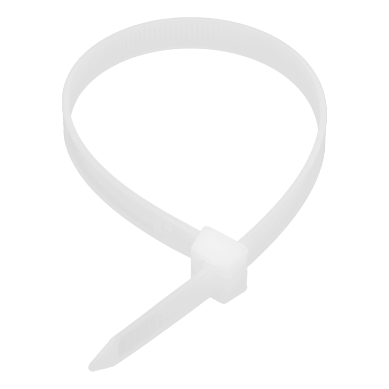 Хомуты, 250 х 8 мм, пластиковые, белые, 100 шт Сибртех (45569)