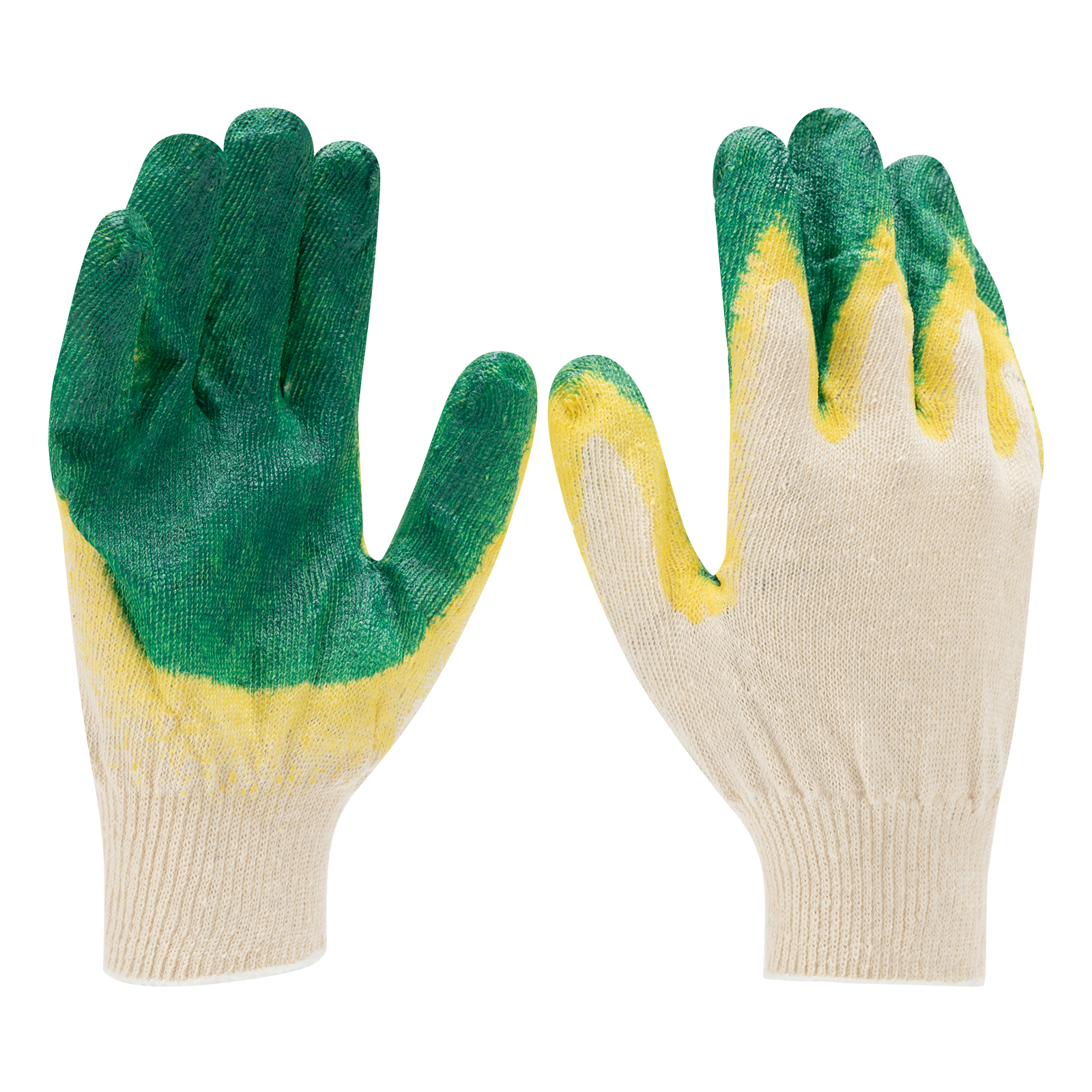 Перчатки хб с двойным латексным обливом (67851)