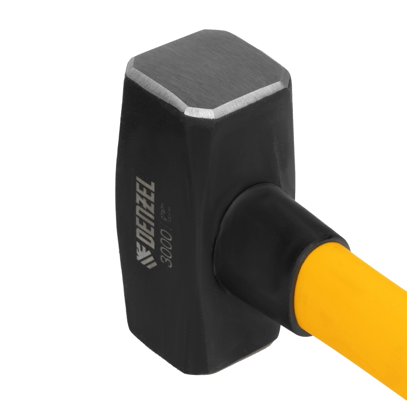 Кувалда 3000 г, кованая, фибергласовая  рукоятка c TPR покрытием, 880 мм Denzel (11022)