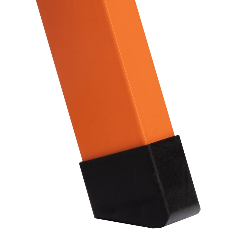 Стремянка, 5 ступеней, стальной профиль, ступени сталь, оранжевая, Сибртех (97965)