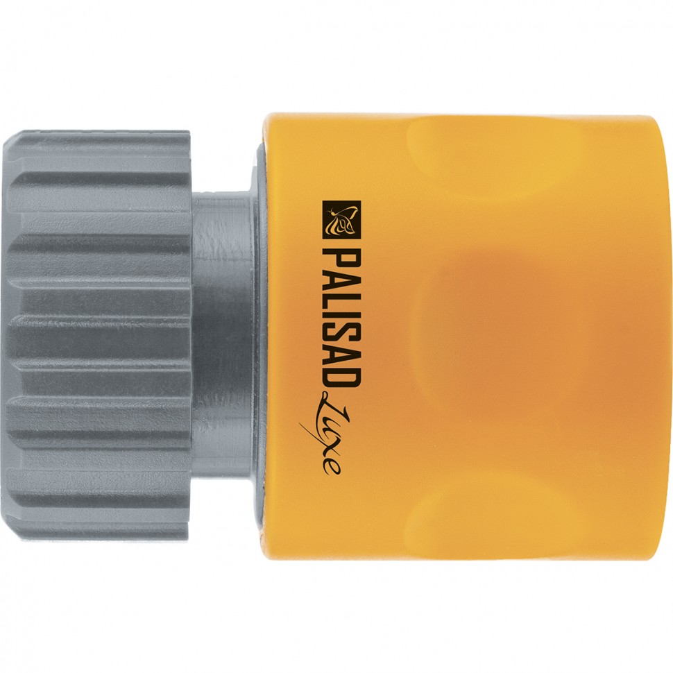 Соединитель пластмассовый, быстросъемный, внутренняя резьба 3/4, аквастоп, однокомпонентный Palisad Luxe (66262)