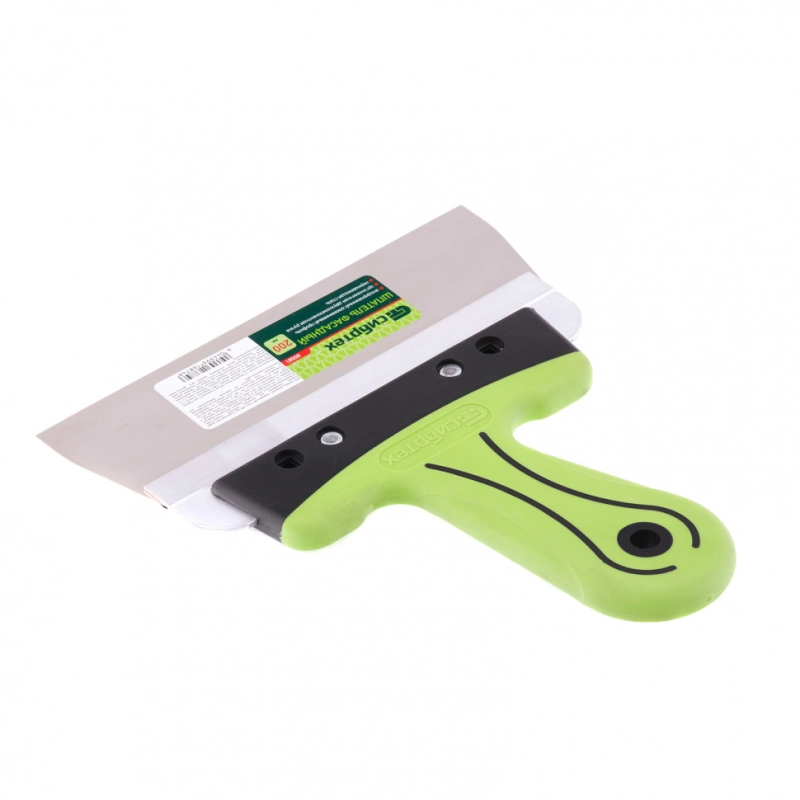 Шпатель фасадный, нержавеющая сталь, 200 мм, двухкомпонентная ручка Сибртех (85581)