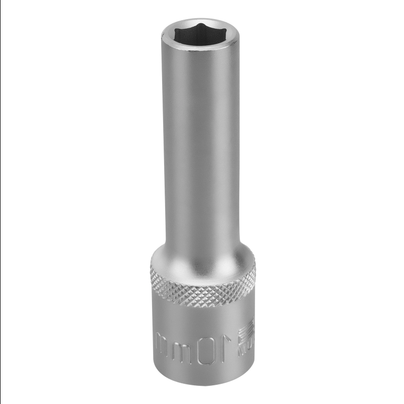 Головка торцевая удлиненная, 10 мм, шестигранная, CrV, под квадрат 1/2 Stels (13839)