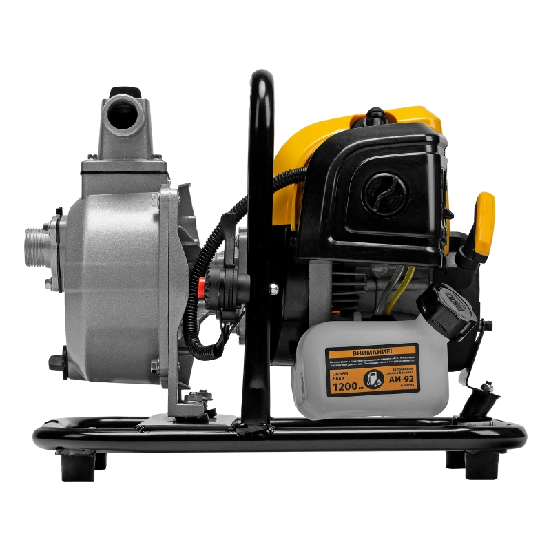 Мотопомпа бензиновая для чистой воды PX-25, 52 см3, 1", 170 л/мин, глуб 8 м, напор 30 м Denzel (99205)