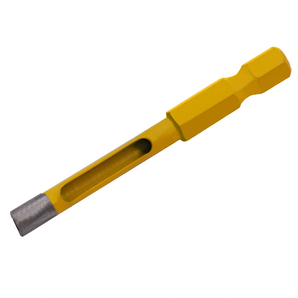 Сверло алмазное по керамограниту, 5 х 35 мм, шестигранный хвостовик Denzel (726717)