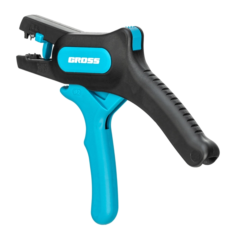 Щипцы для зачистки электропроводов 0.2-6 мм2 (10-24 AWG) лезвие: нержавеющая сталь Gross (17722)