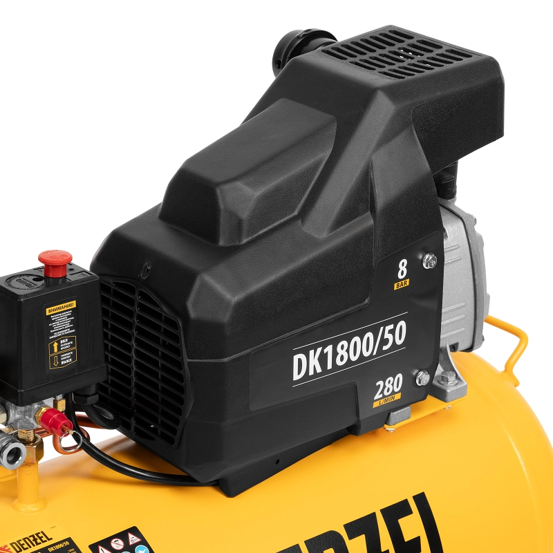 Компрессор воздушный DK1800/50, Х-PRO 1.8 кВт, 280л/мин, 50л Denzel (58068)
