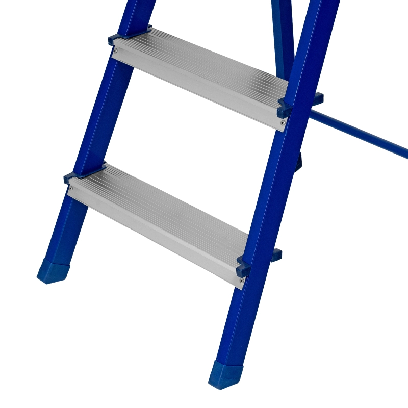 Стремянка, 3 ступени, стальной профиль, алюминиевые ступени Сибртех (97953)