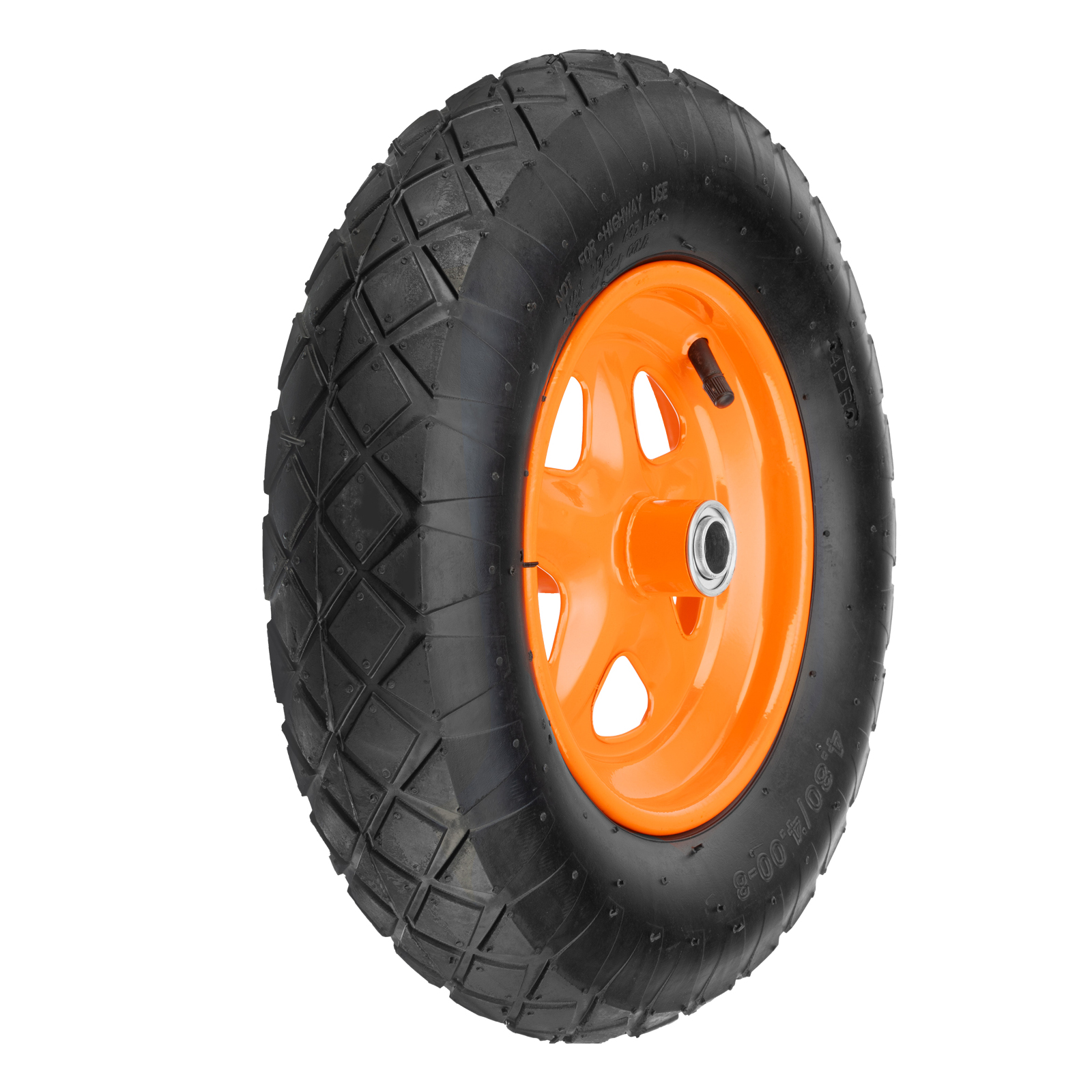 Колесо пневматическое «Звезда» 4.80/4.00-8 D380 мм, внутренний диаметр подшипника 20 мм, длина оси 90 мм Palisad (689485)