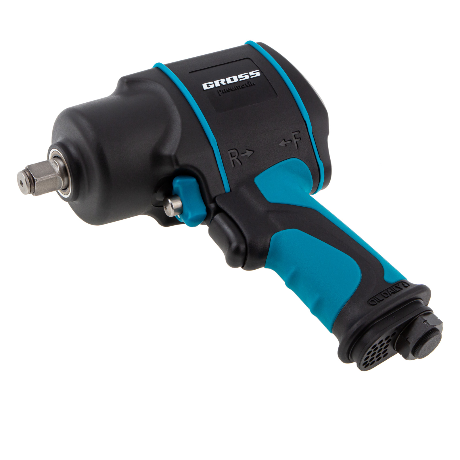 Гайковерт пневматический ударный G1285, 1/2, Twin Hammer, 1220Нм, 6500 об/мин, композитный Gross (57442)