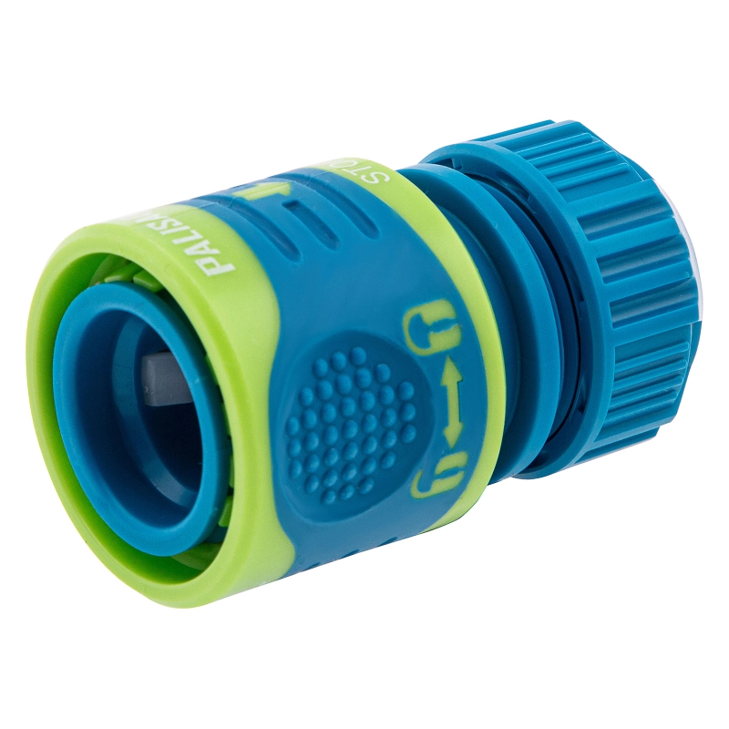 Соединитель для шланга 1/2, аквастоп, двухкомпонентный Palisad Luxe (66244)