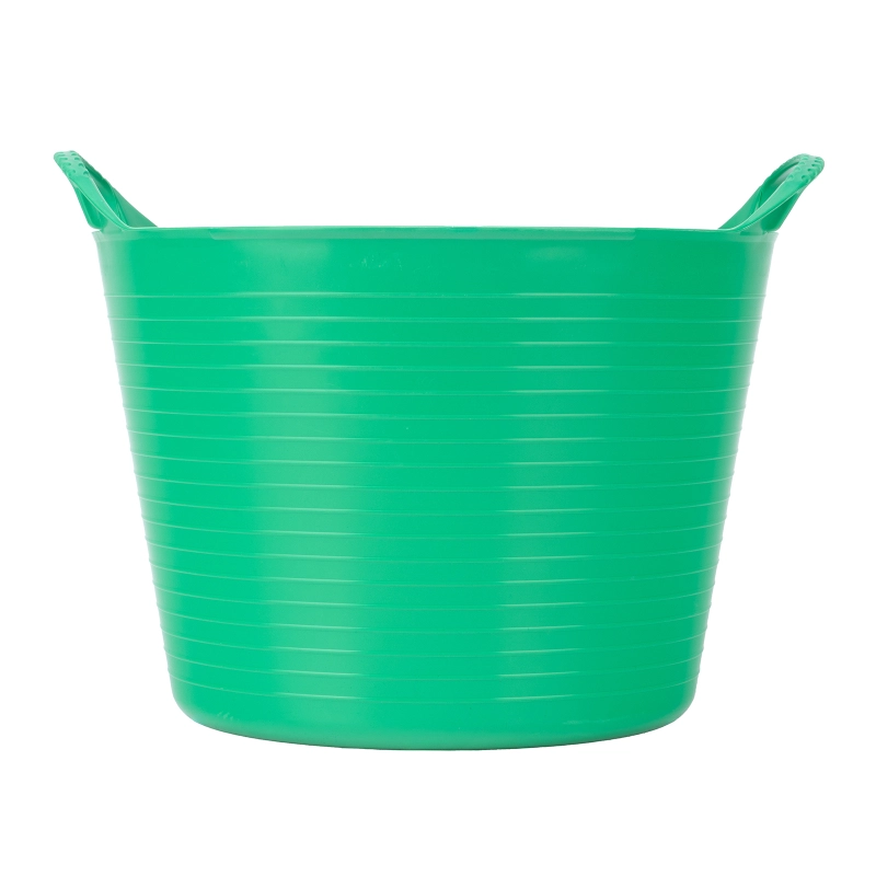 Ведро гибкое сверхпрочное, 28 л, зеленое, Сибртех (67512)