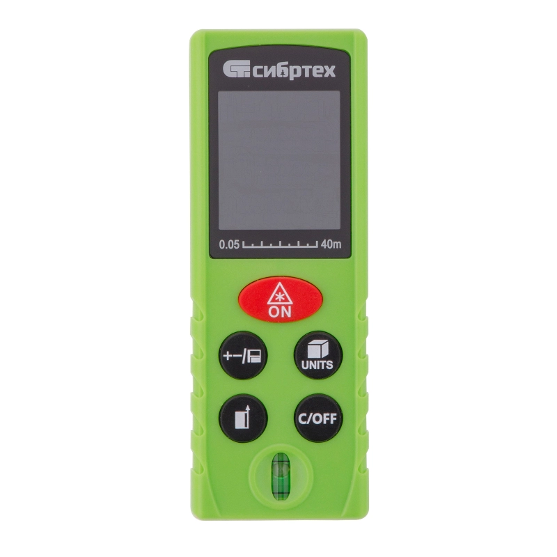 Лазерный дальномер PM-40,40 м,с пузырьковым уровнем Сибртех (38010)
