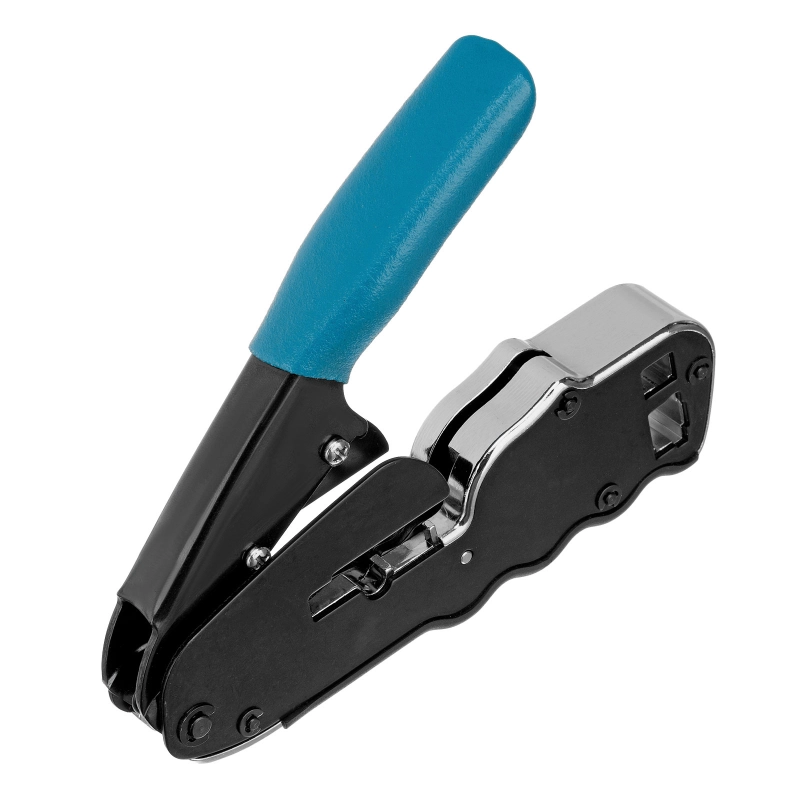 Клещи для обжима телефонных и компьютерных клемм RJ45, 8P и RJ11/12, 6P, компактный размер, CAT5 Gross (17723)