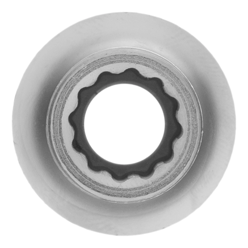 Головка торцевая, 9 мм, двенадцатигранная, CrV, под квадрат 1/2, хромированная Matrix (13678)