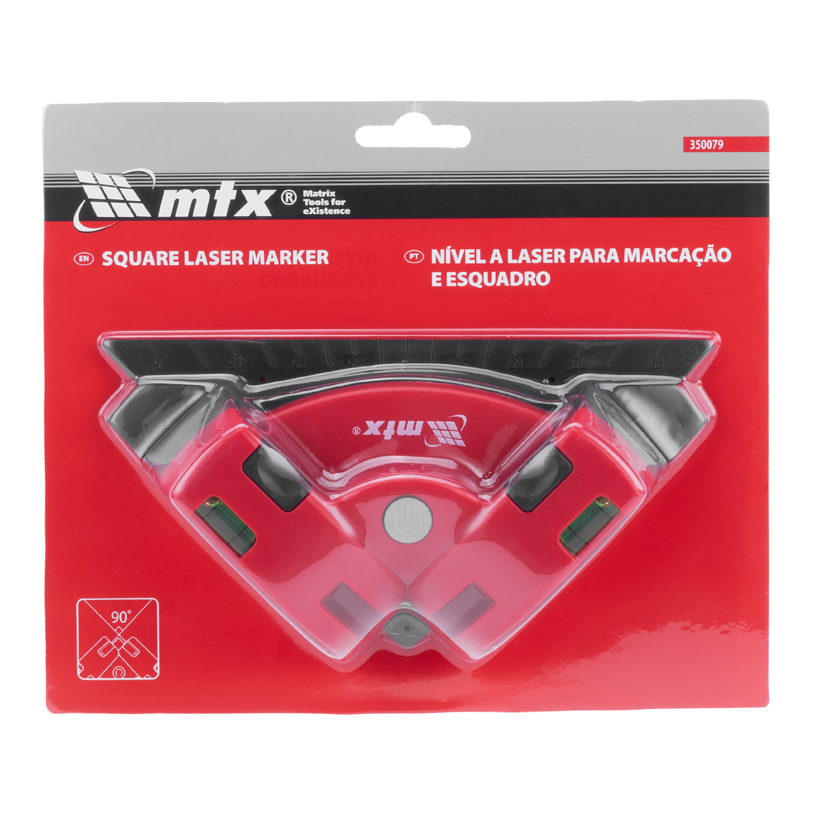 Лазерный уровень, маркер, угольник // MTX (350079)