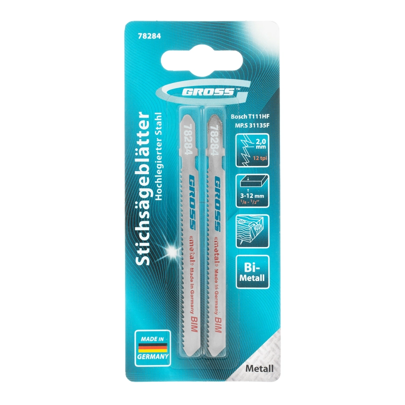 Полотна для электролобзика  Profi, 2 шт, ( 31135F-T111HF ) Gross (78284)