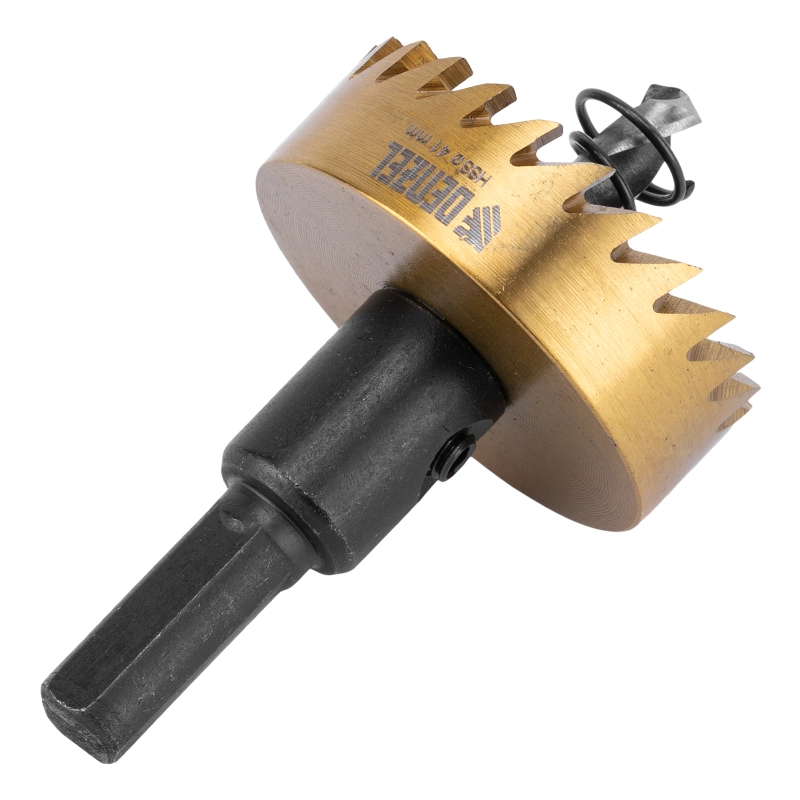 Коронка по металлу HSS, 41 мм, нитридтитановое покрытие Denzel (724113)