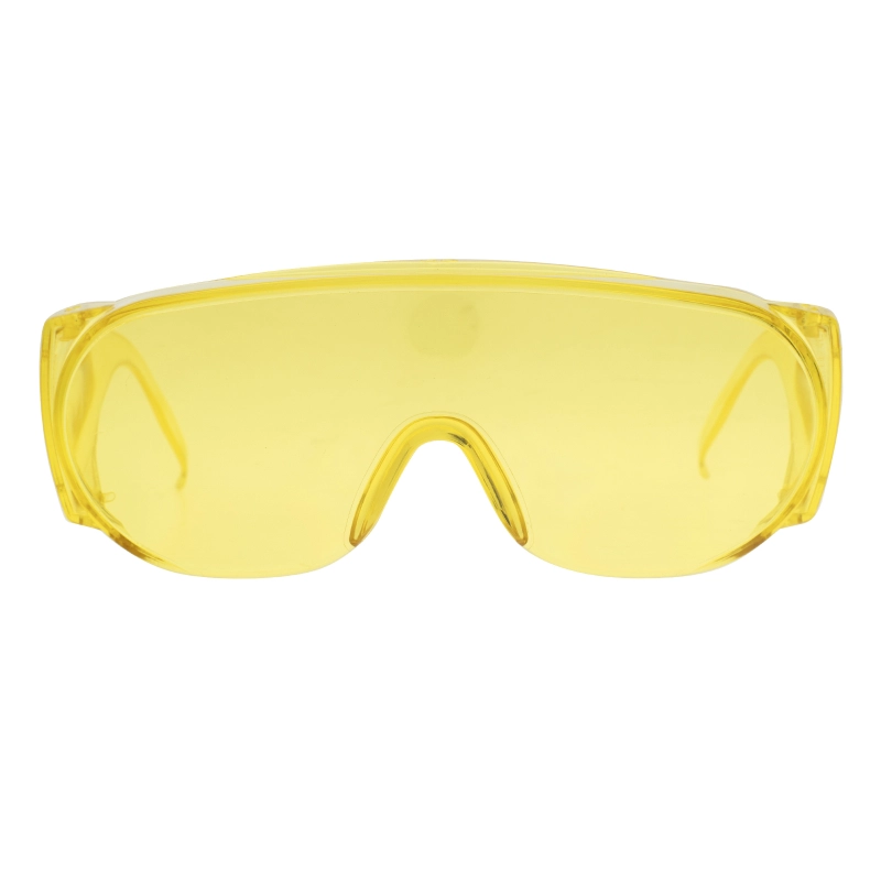 Очки защитные открытого типа, желтые, ударопрочный поликарбонат Сибртех (89157)