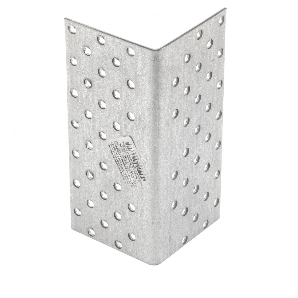 Крепежный уголок равносторонний  2 мм,   KUR 60 x 60 x 140 мм Сибртех (46590)