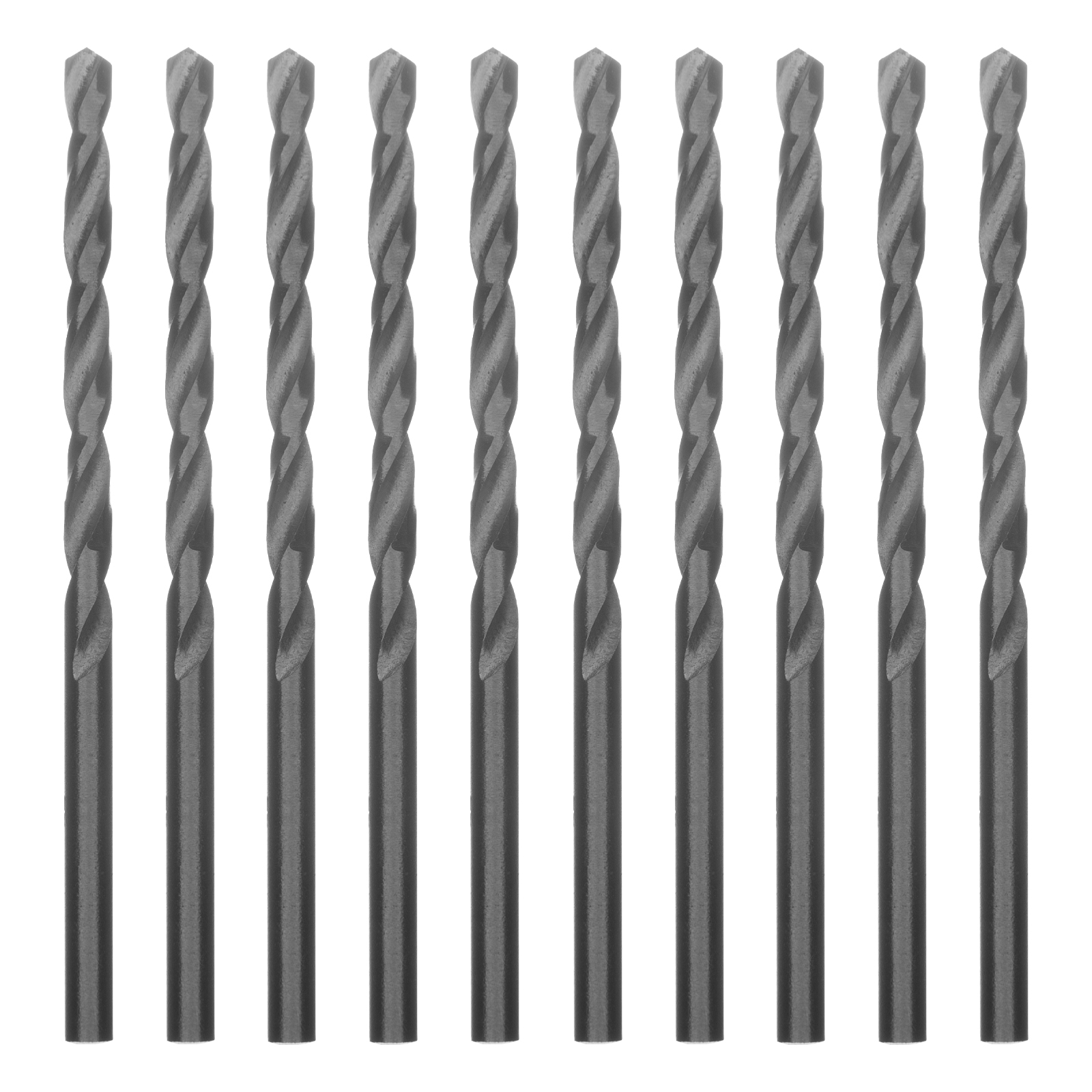 Сверло по металлу, 3.5 мм, полированное, HSS, 10 шт, цилиндрический хвостовик Matrix (71535)