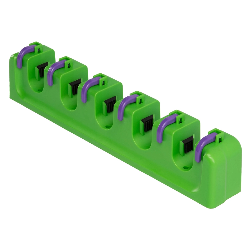 Пластиковый настенный держатель для садово - огородного инструмента, 5 ячеек, 6 крюков, Palisad (68300)