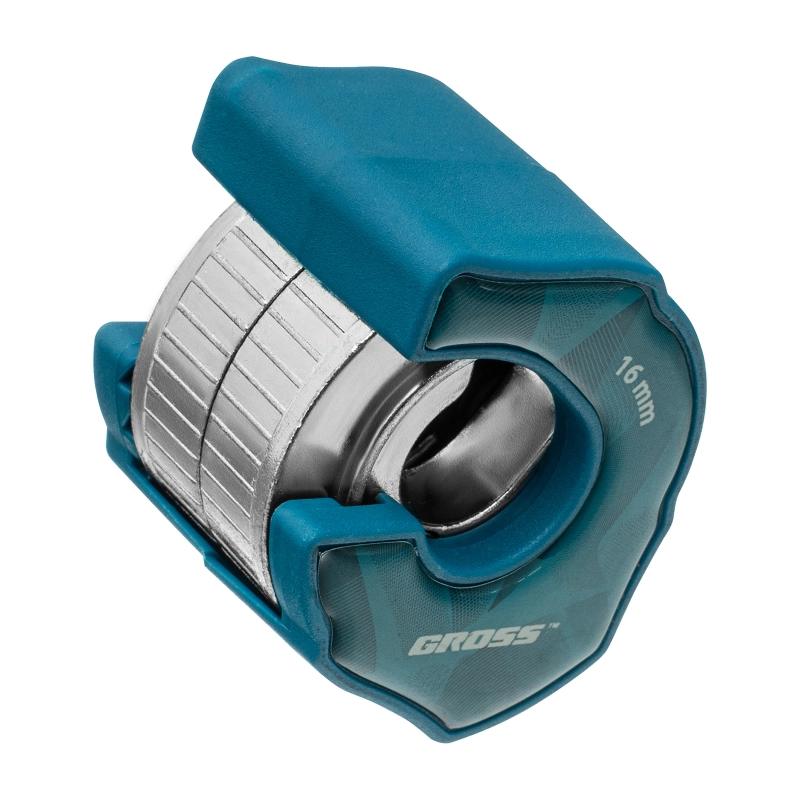 Труборез ладонный "Piranha", 16 мм, 1/2, автоматическая регулировка зажима трубы, трещотка с храповым механизмом, отверстие 1/4 Gross (78705)