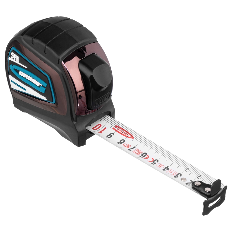 Рулетка "Doppelhaken",5 м x 25 мм,двухсторонний зацеп,Нейлон,двусторонняя шкала,автоматическая фиксация Gross (31124)